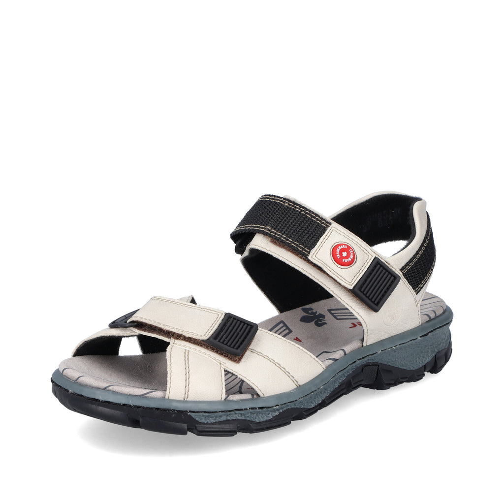 White Hook & Loop Sandals for Women | Rieker 68851-80