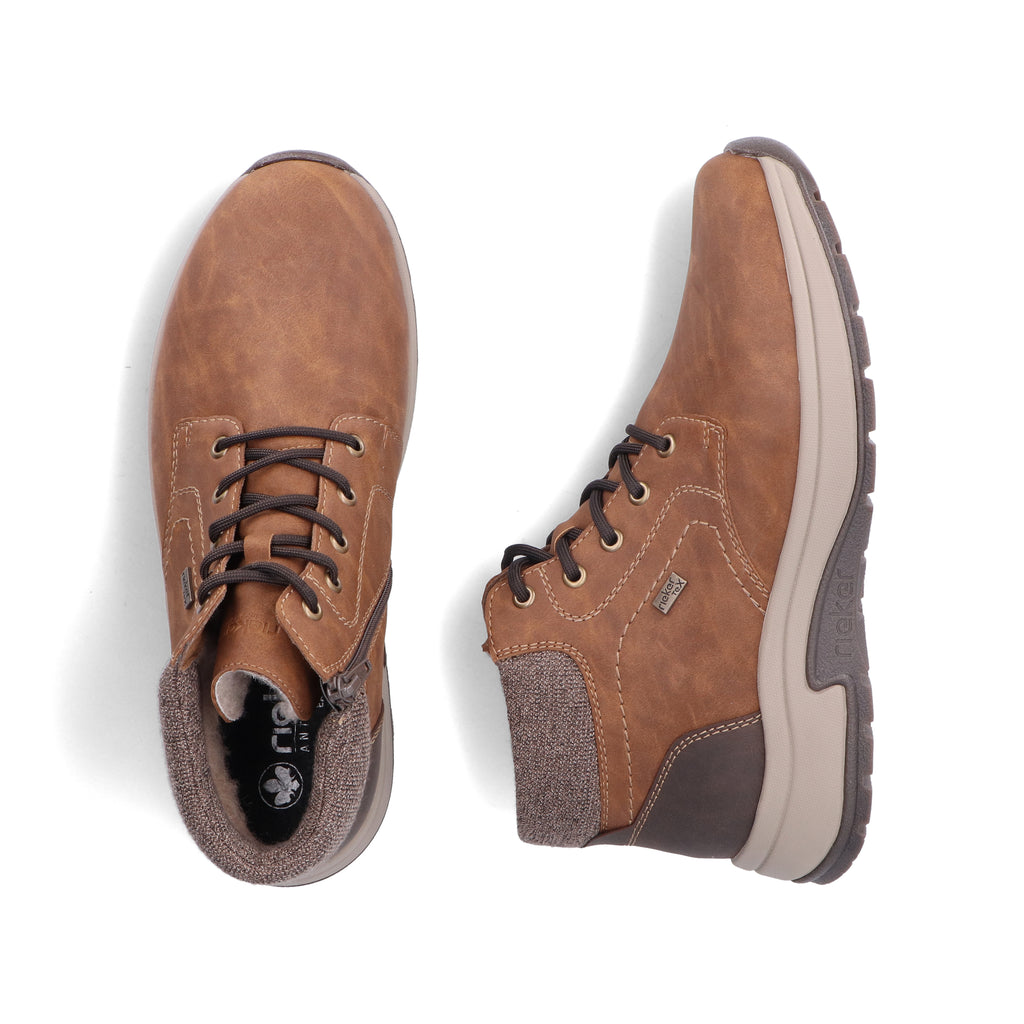 Brown Zip Boots for Men | Rieker 11030-25