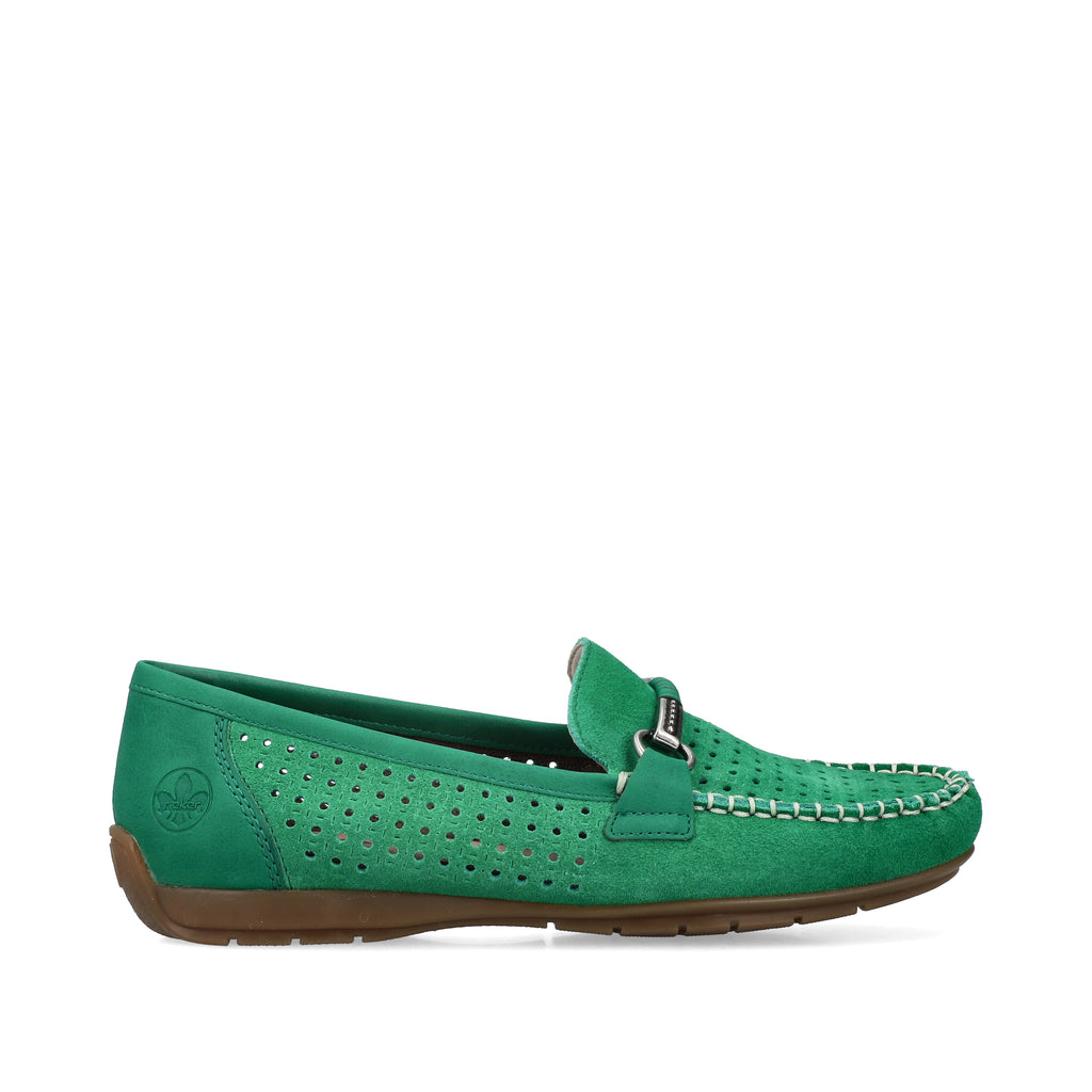 Green Slip-On Shoes for Women | Rieker 40253-54