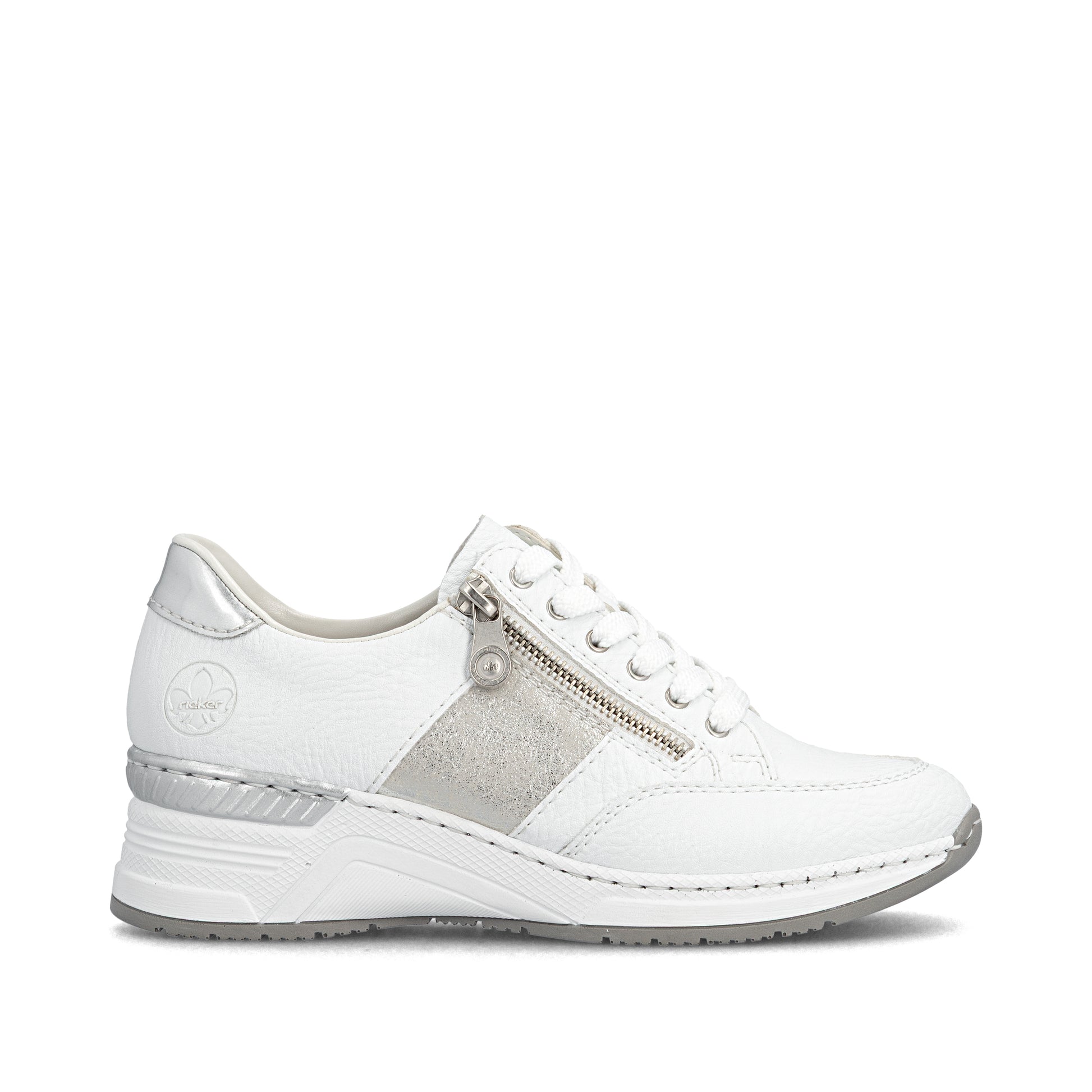 White Zip Shoes for Women | Rieker N4322-80