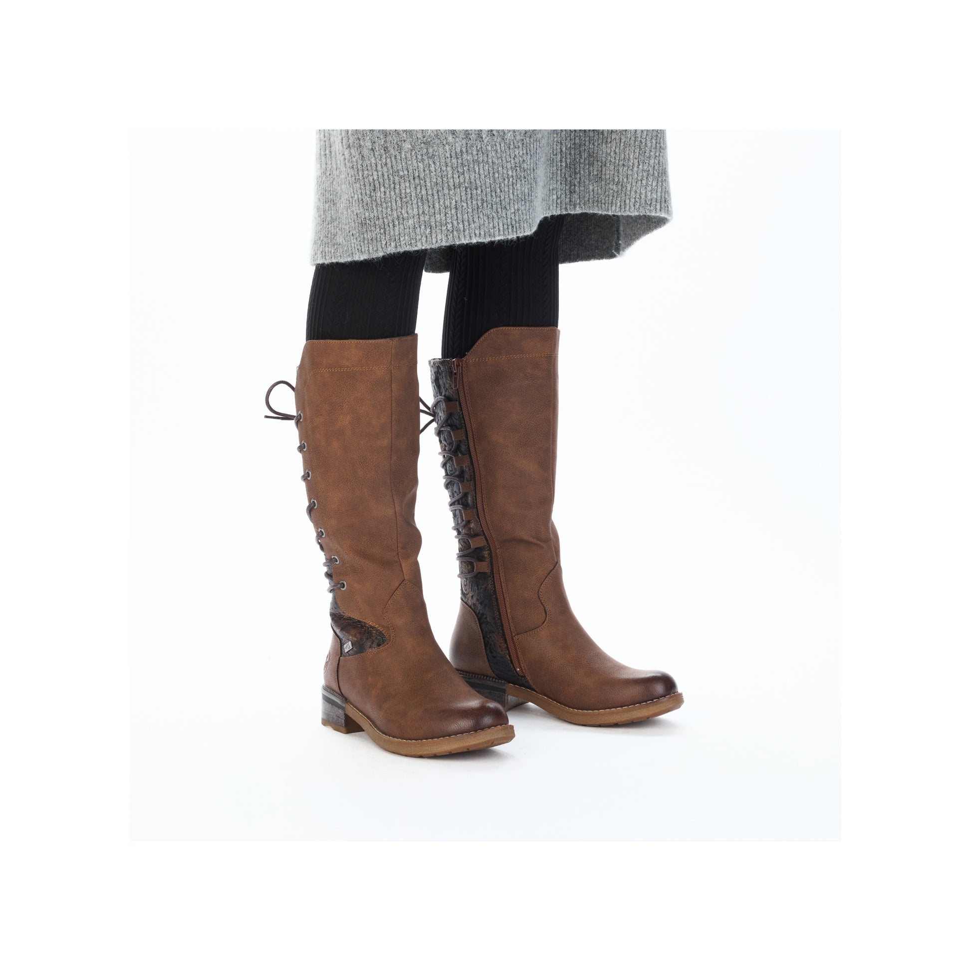 Brown Zip Boots for Women | Rieker 94693-24