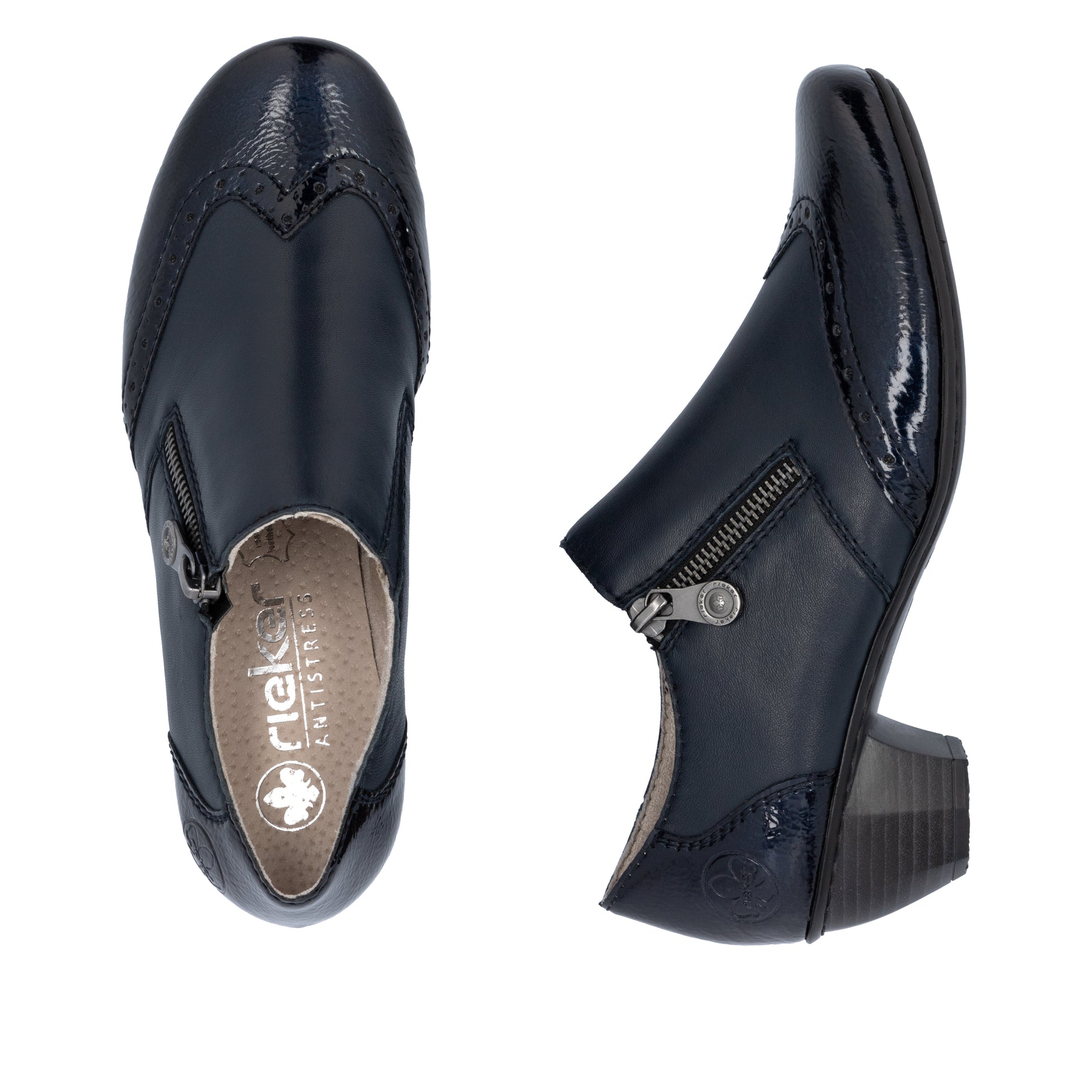 Blue Zip Shoes for Women | Rieker 41757-15