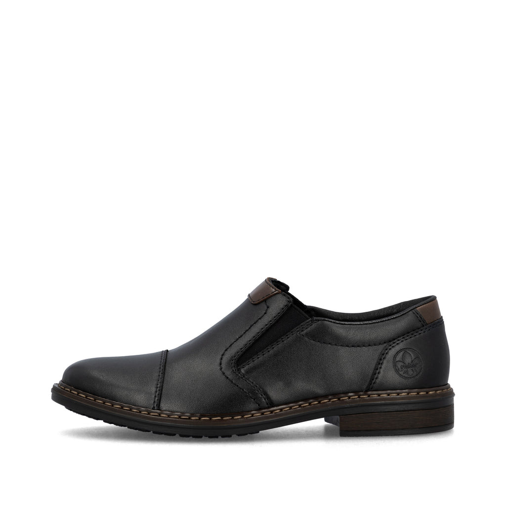 Black Elasticated Shoes for Men | Rieker 17659-00