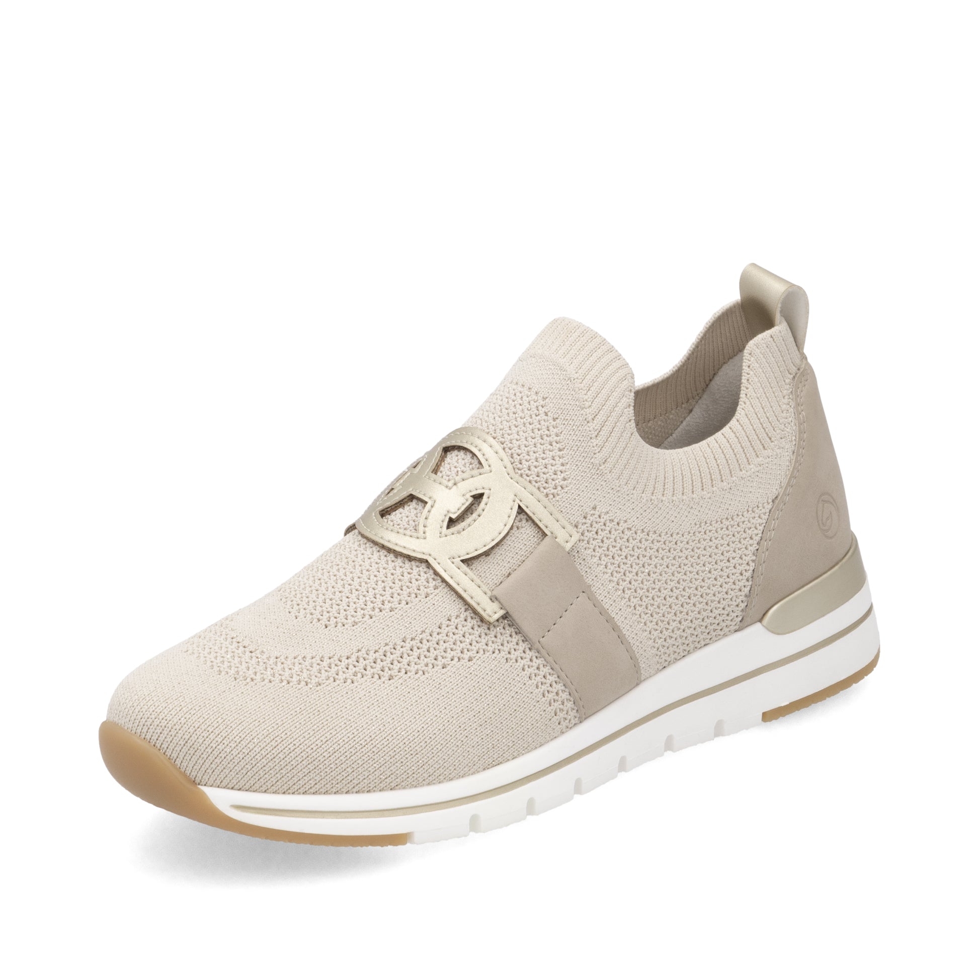 Beige Elasticated Shoes for Women | Remonte R6713-60