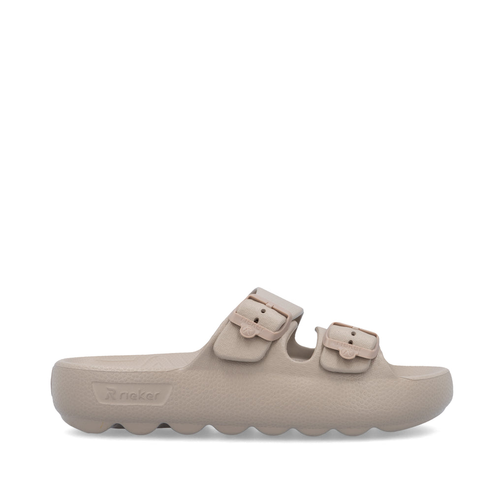 Beige Buckle Sandals for Women | Rieker P2450-60