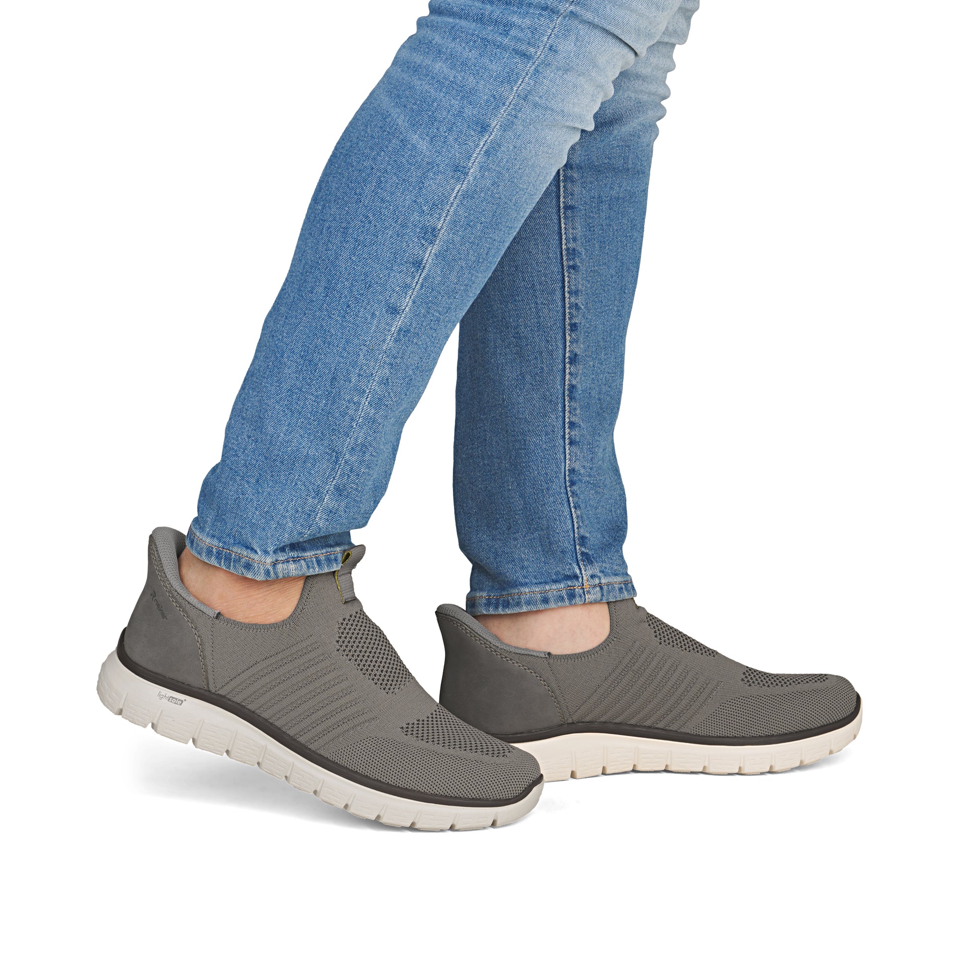 Beige Elasticated Shoes for Men | Rieker B6659-64