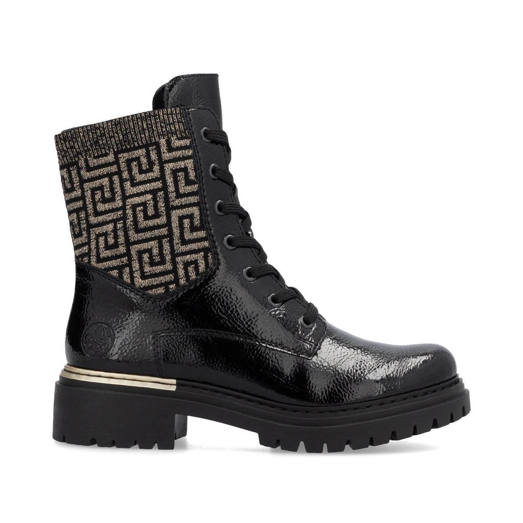 Black Zip Boots for Women | Rieker 72607-00