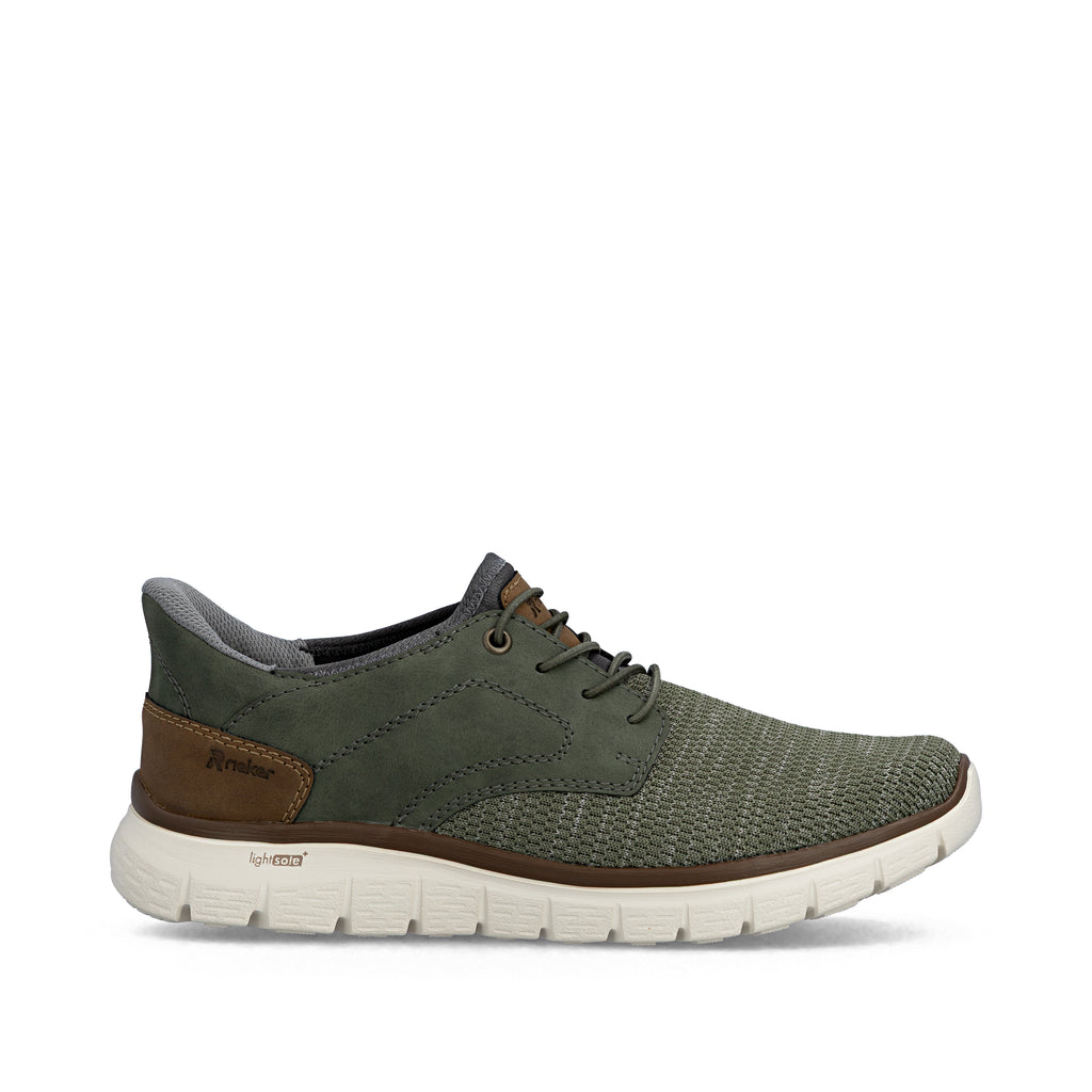 Green Elasticated Shoes for Men | Rieker B6658-52