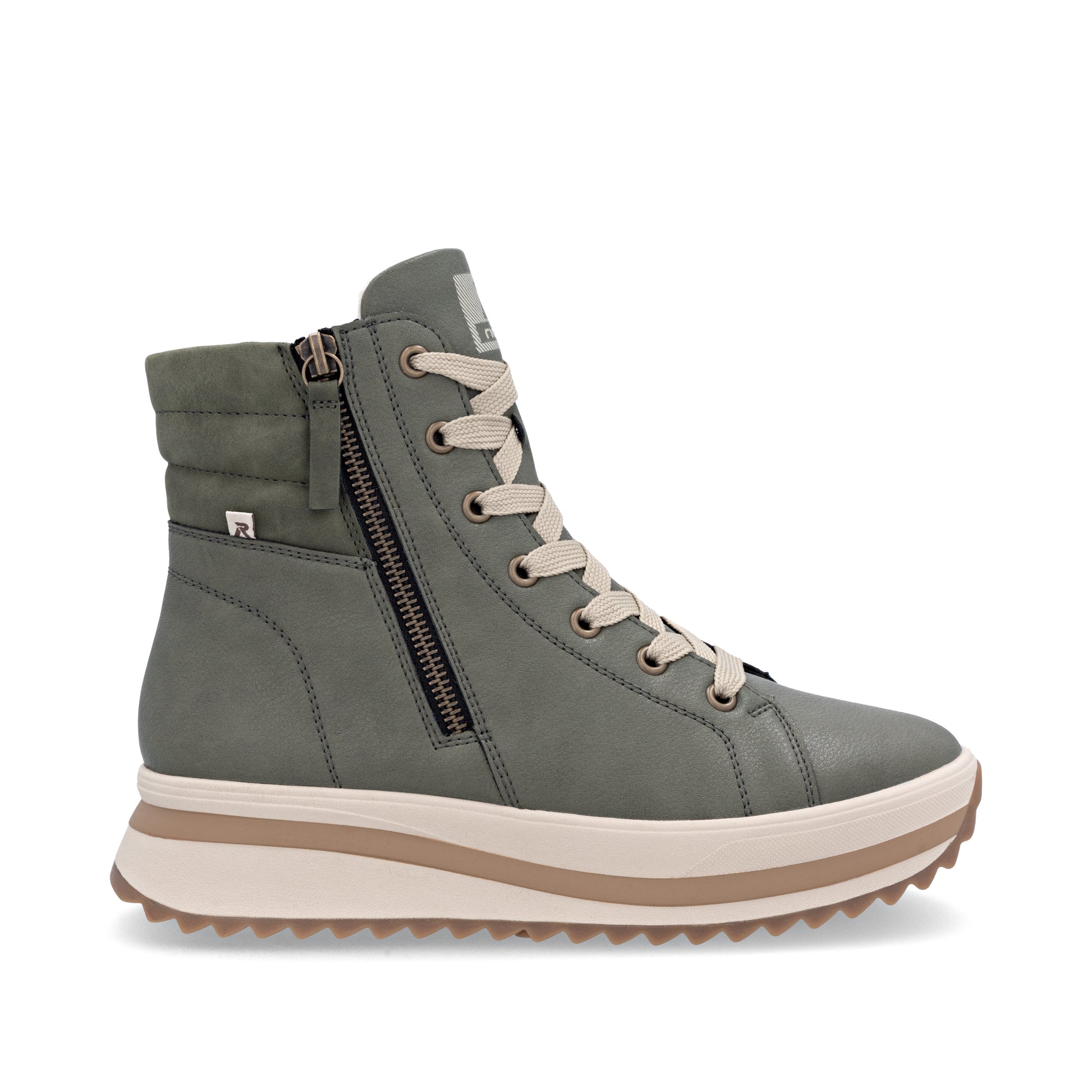 Green Zip Boots for Women | Rieker Sport W3870-54