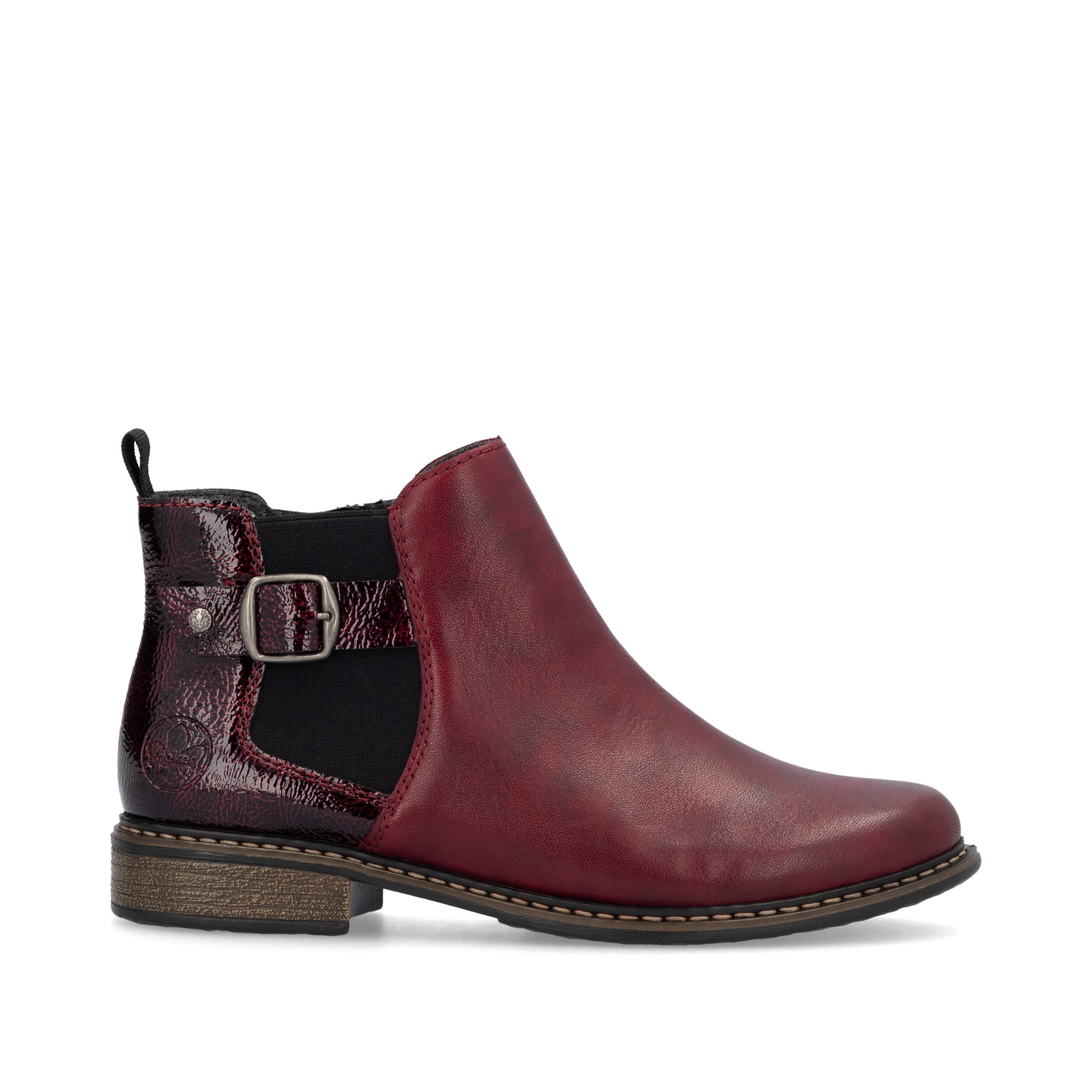 Red Zip Boots for Women | Rieker Z4965-35