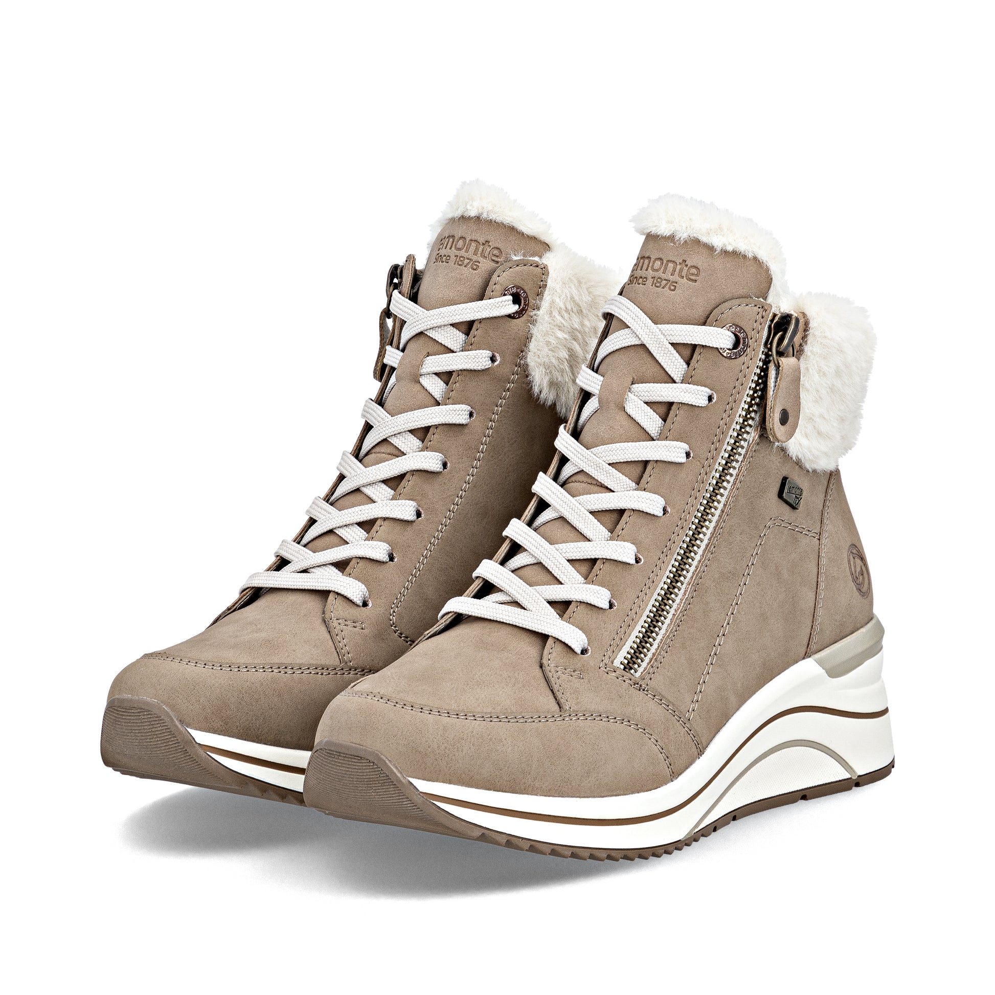 Brown Zip Boots for Women | Remonte D0T77-20