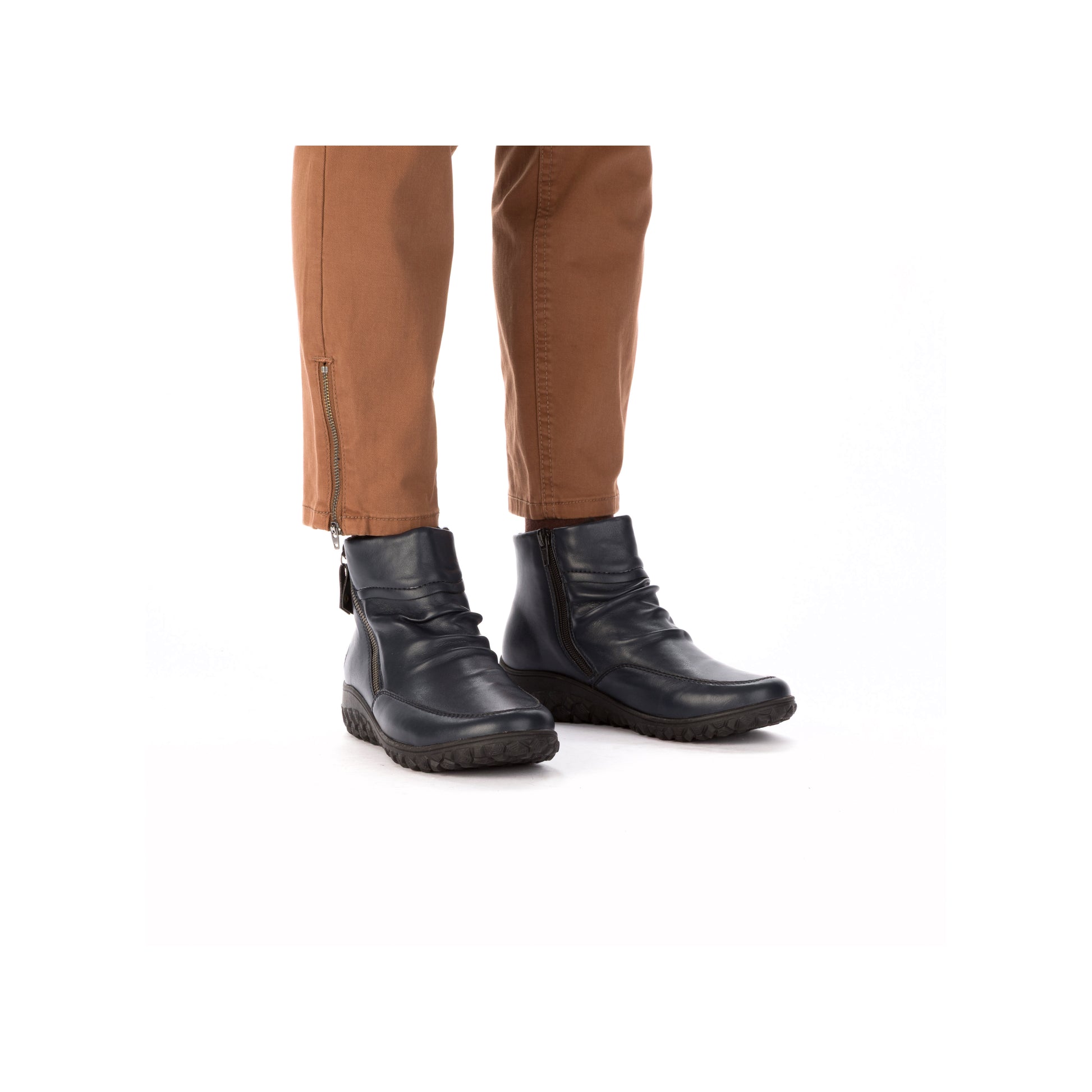 Blue Zip Boots for Women | Rieker 59585-14