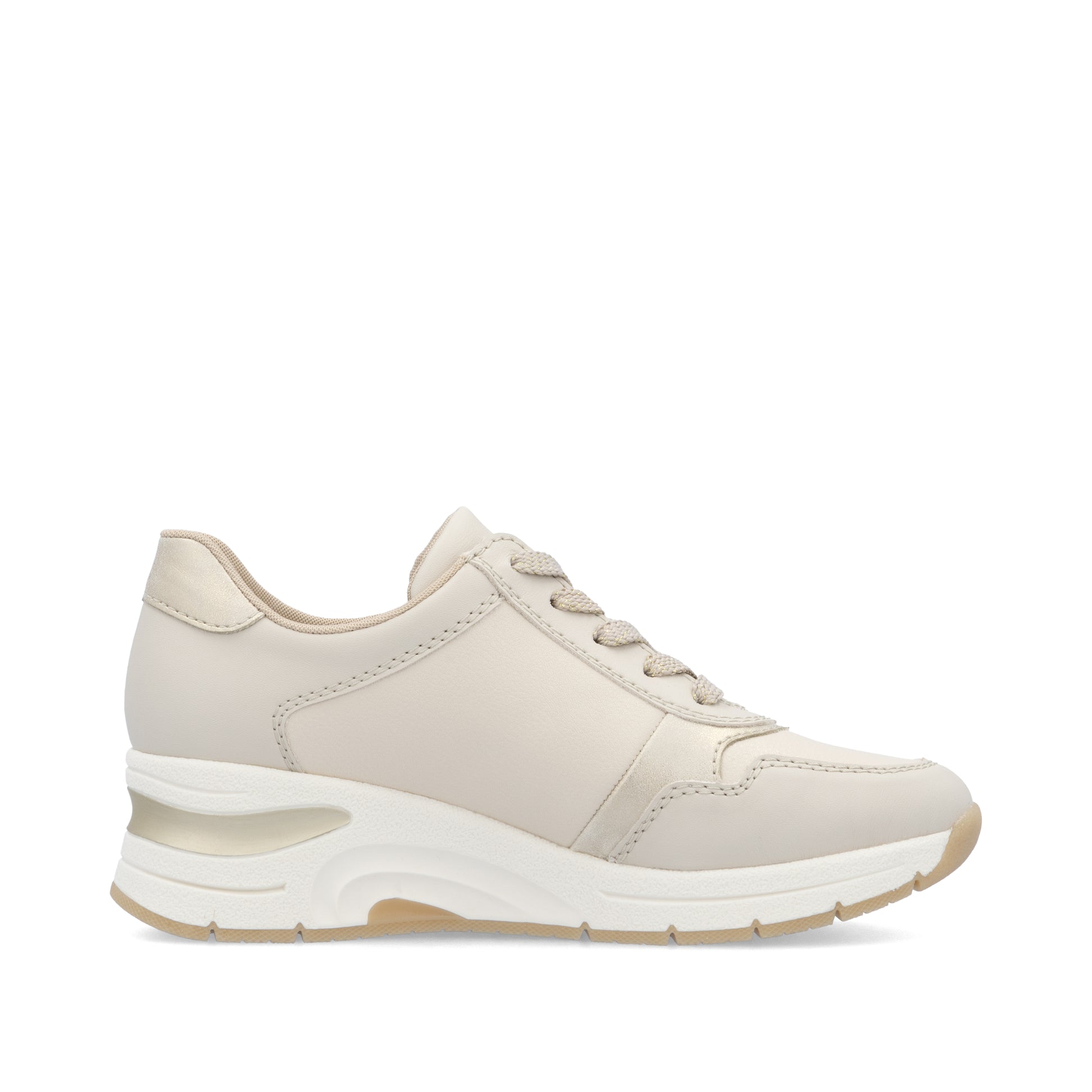 Beige Zip Shoes for Women | Rieker N9301-60