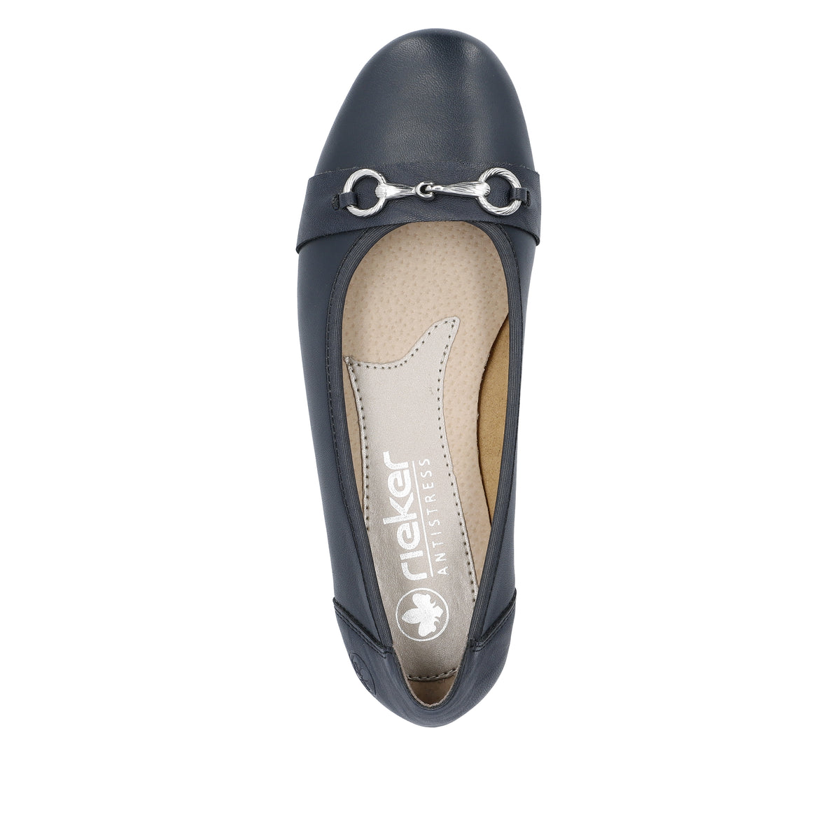 Rieker Women's Blue Ballerina Shoe | L9360-14