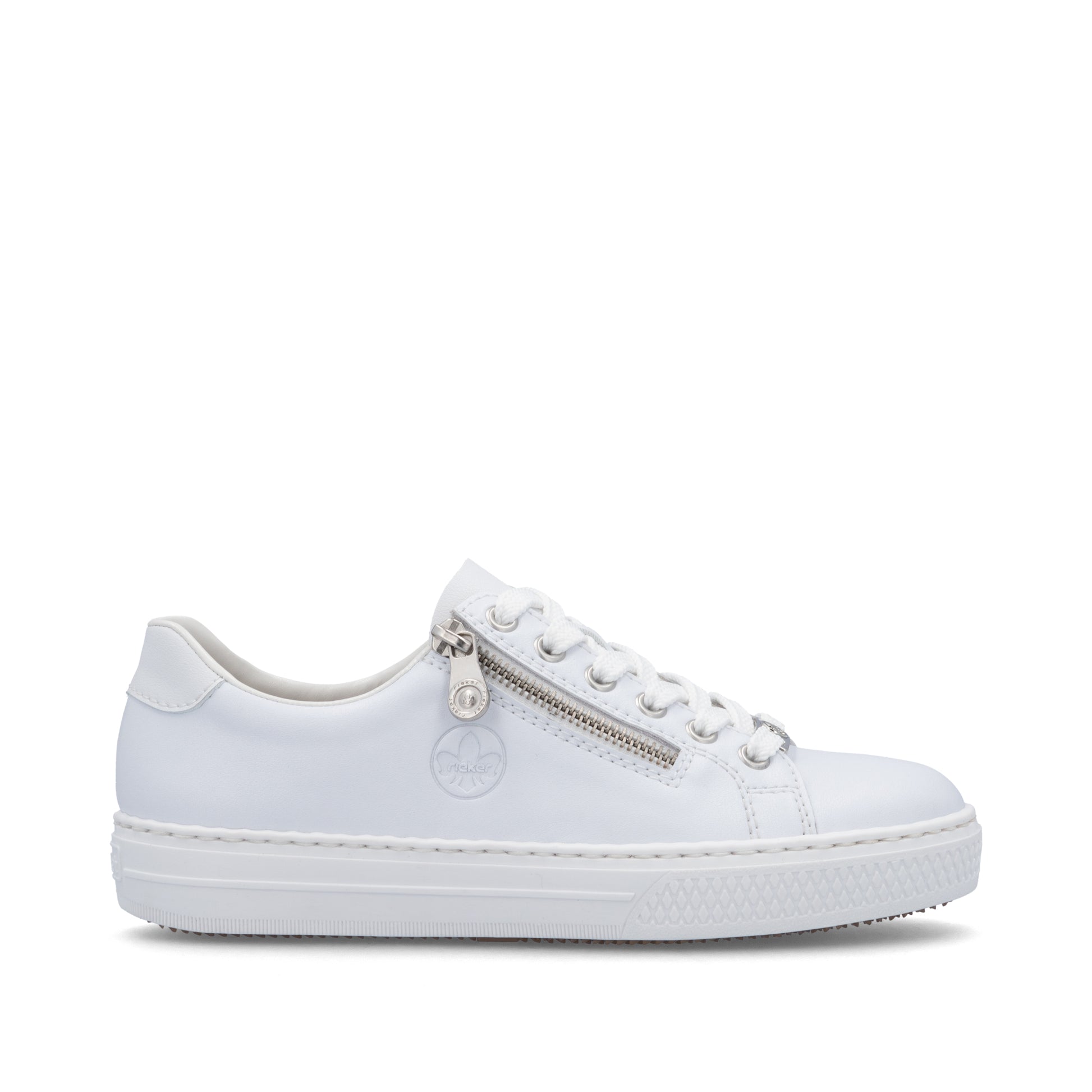 White Zip Shoes for Women | Rieker L59L1-83