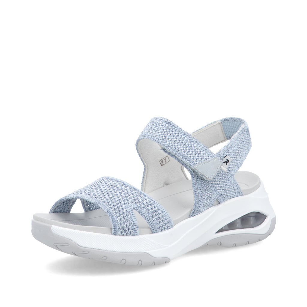 Blue Hook & Loop Sandals for Women | Rieker W3152-10