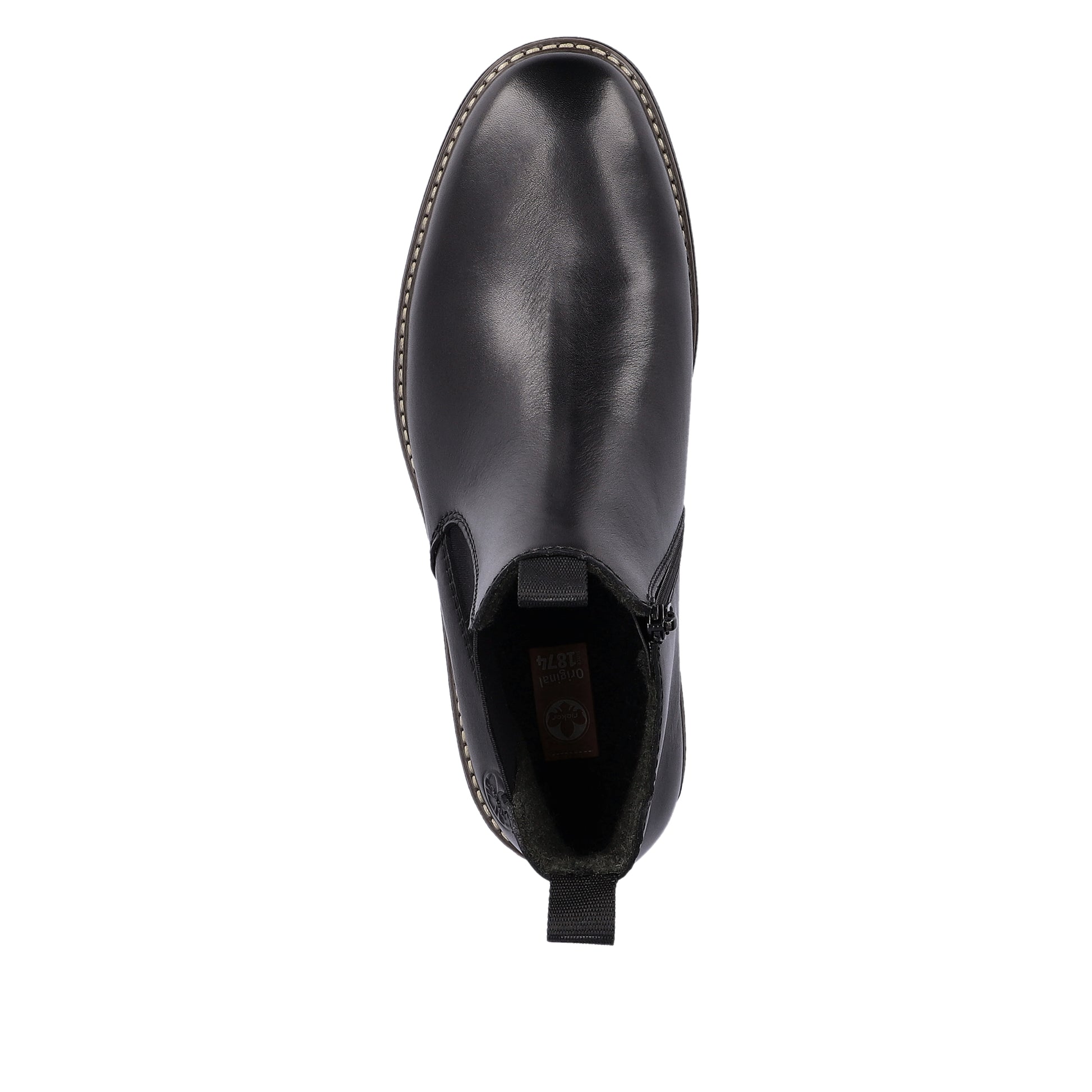 Black Zip Boots for Men | Rieker 33180-00