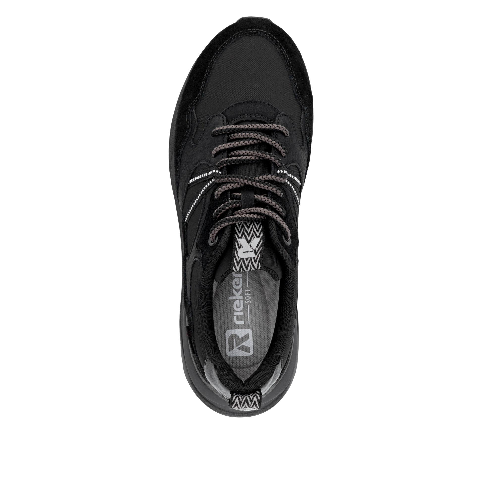 Black Elasticated Shoes for Women | Rieker W2501-00