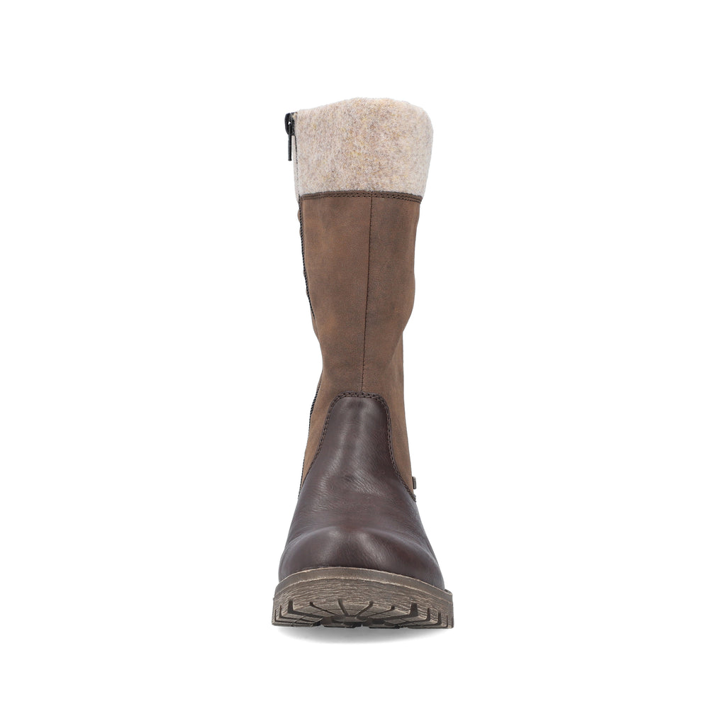 Brown Zip Boots for Women | Rieker 78585-25
