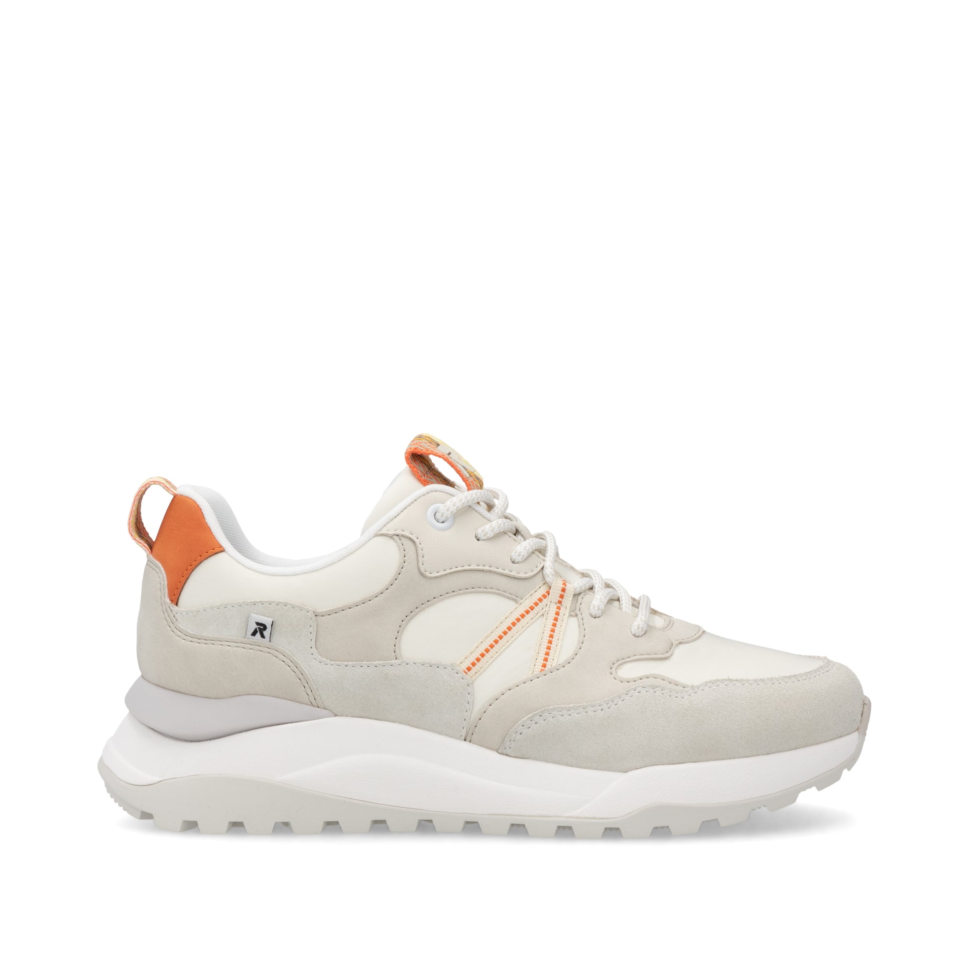 White Elasticated Shoes for Women | Rieker W2501-80