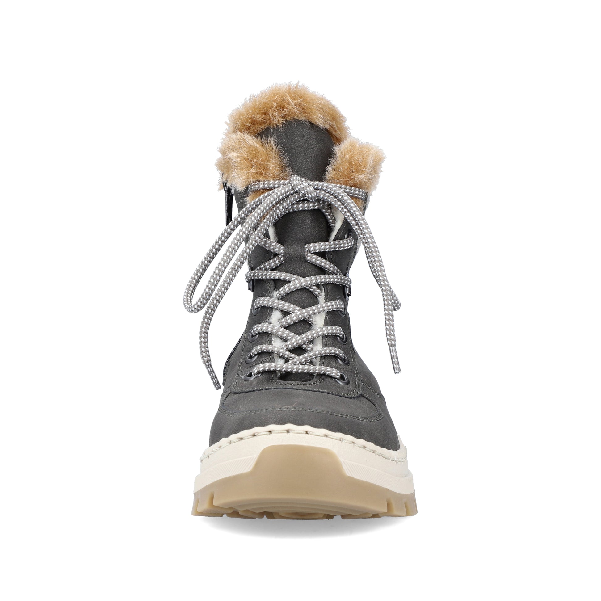 Grey Zip Boots for Women | Rieker X9335-45