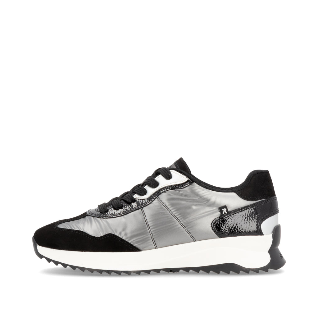 Grey Elasticated Shoes for Women | Rieker Sport W1306-42