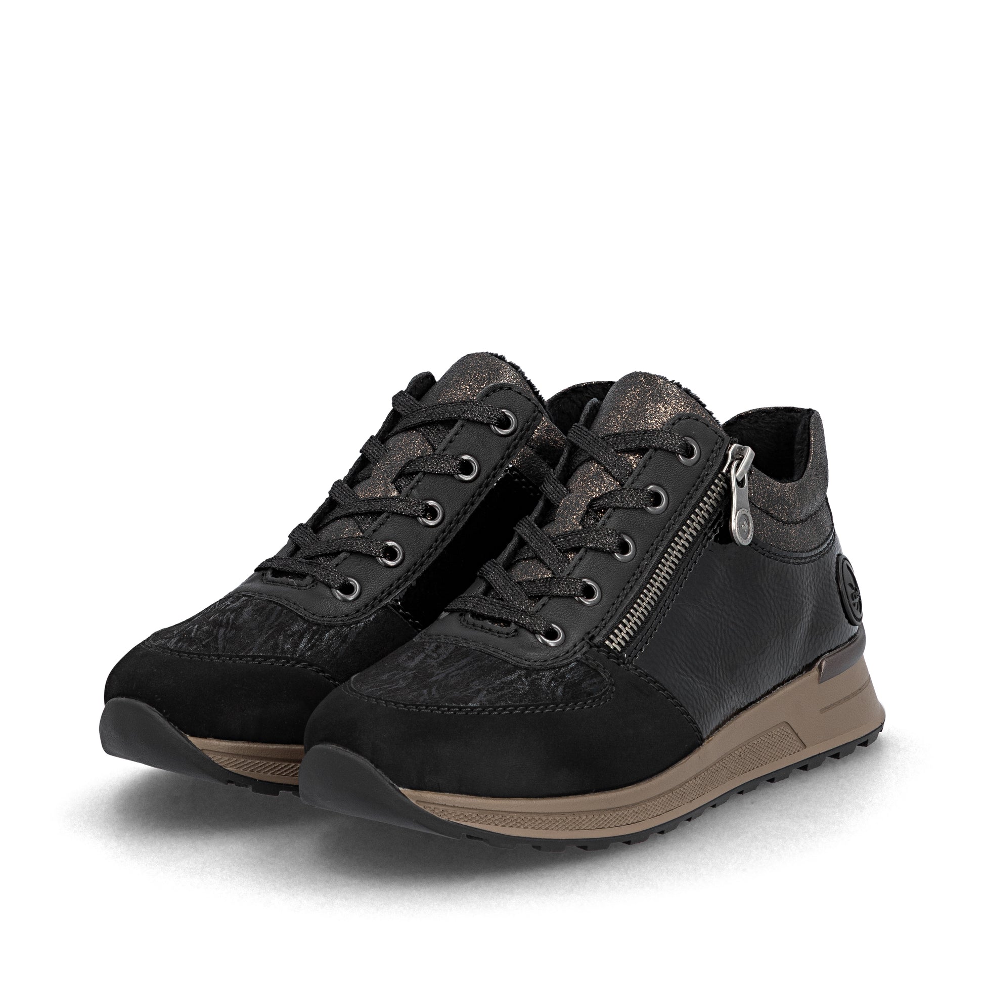 Black Zip Boots for Women | Rieker N1407-00
