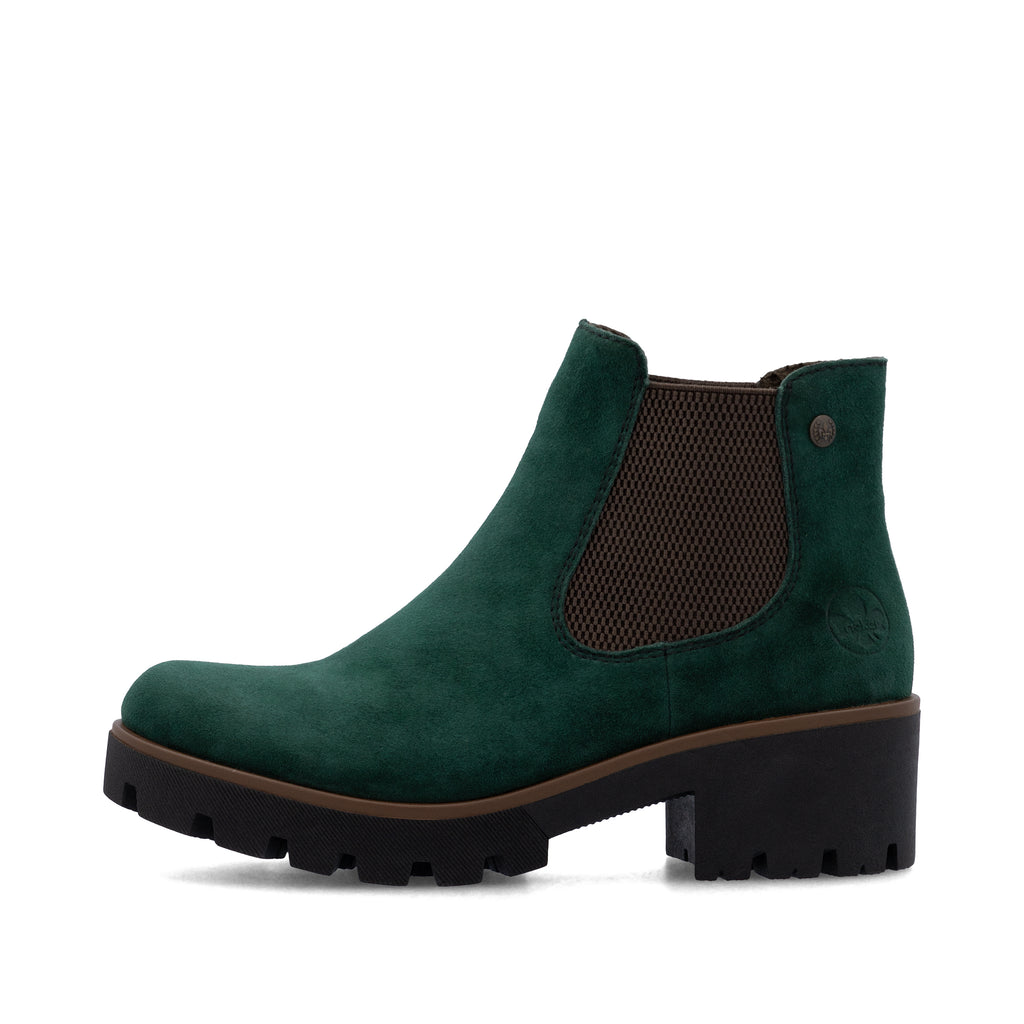 Green Elasticated Boots for Women | Rieker 79265-55