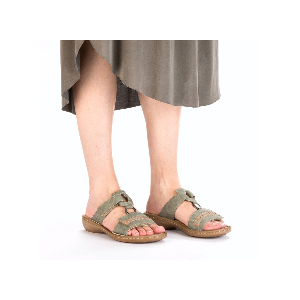 Green Hook & Loop Sandals for Women | Rieker 60881-52