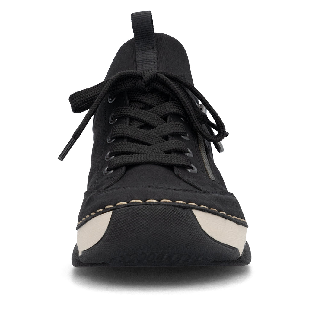 Black Elasticated Shoes for Women | Rieker 45973-00