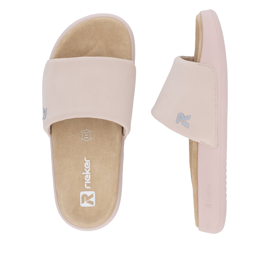 Pink Slip-On Sandals for Women | Rieker W3250-31
