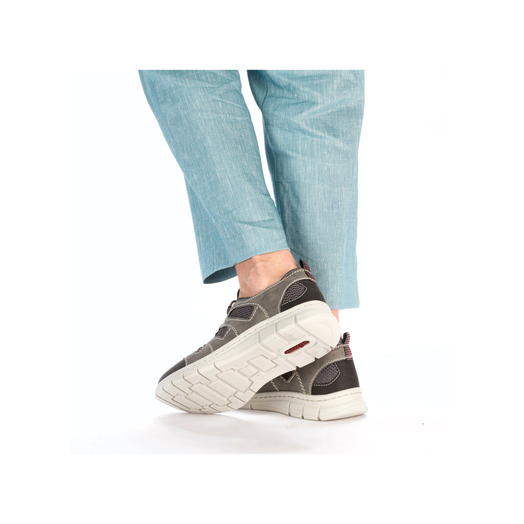 Grey Elasticated Shoes for Men | Rieker B7762-45