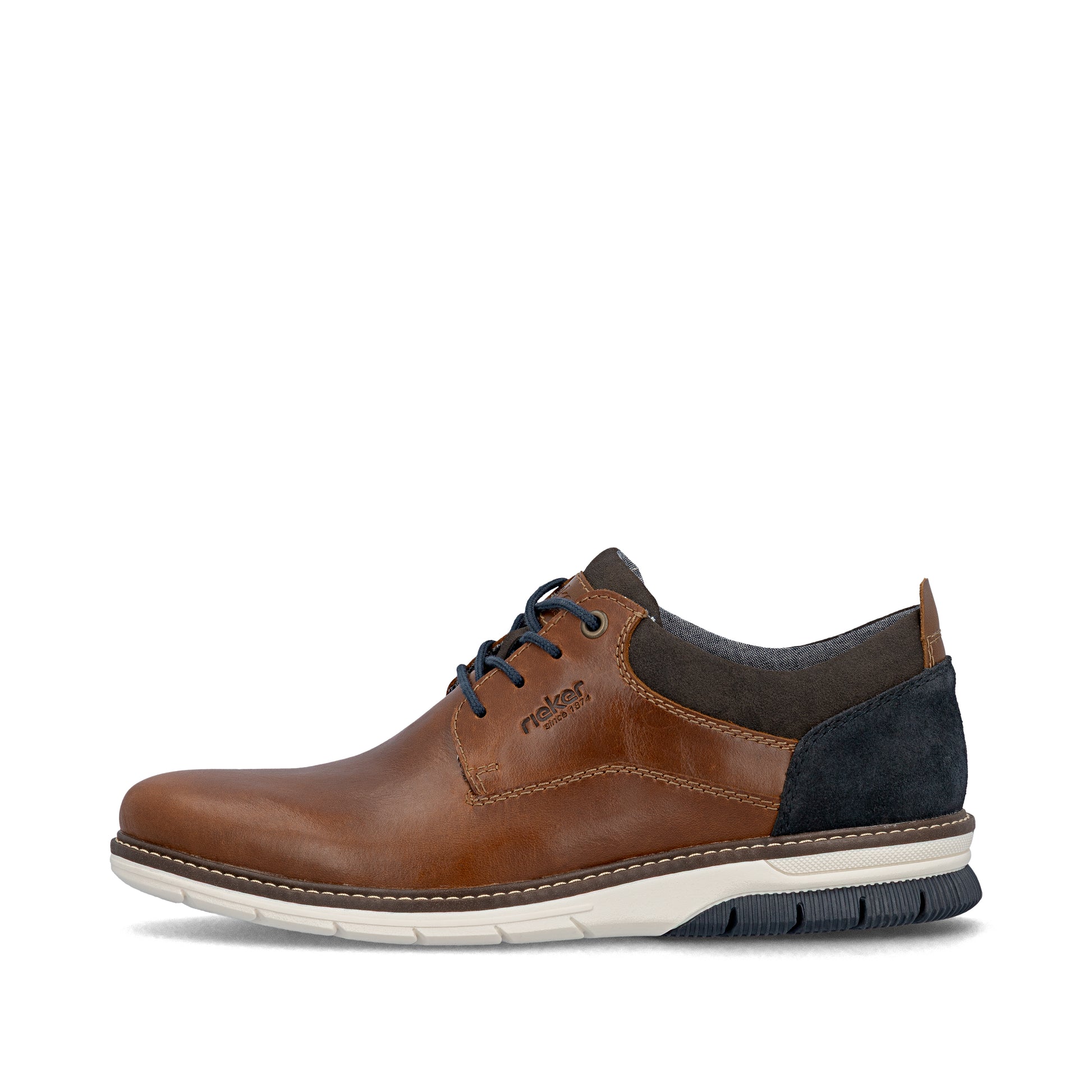 Brown Elasticated Shoes for Men | Rieker 14405-24