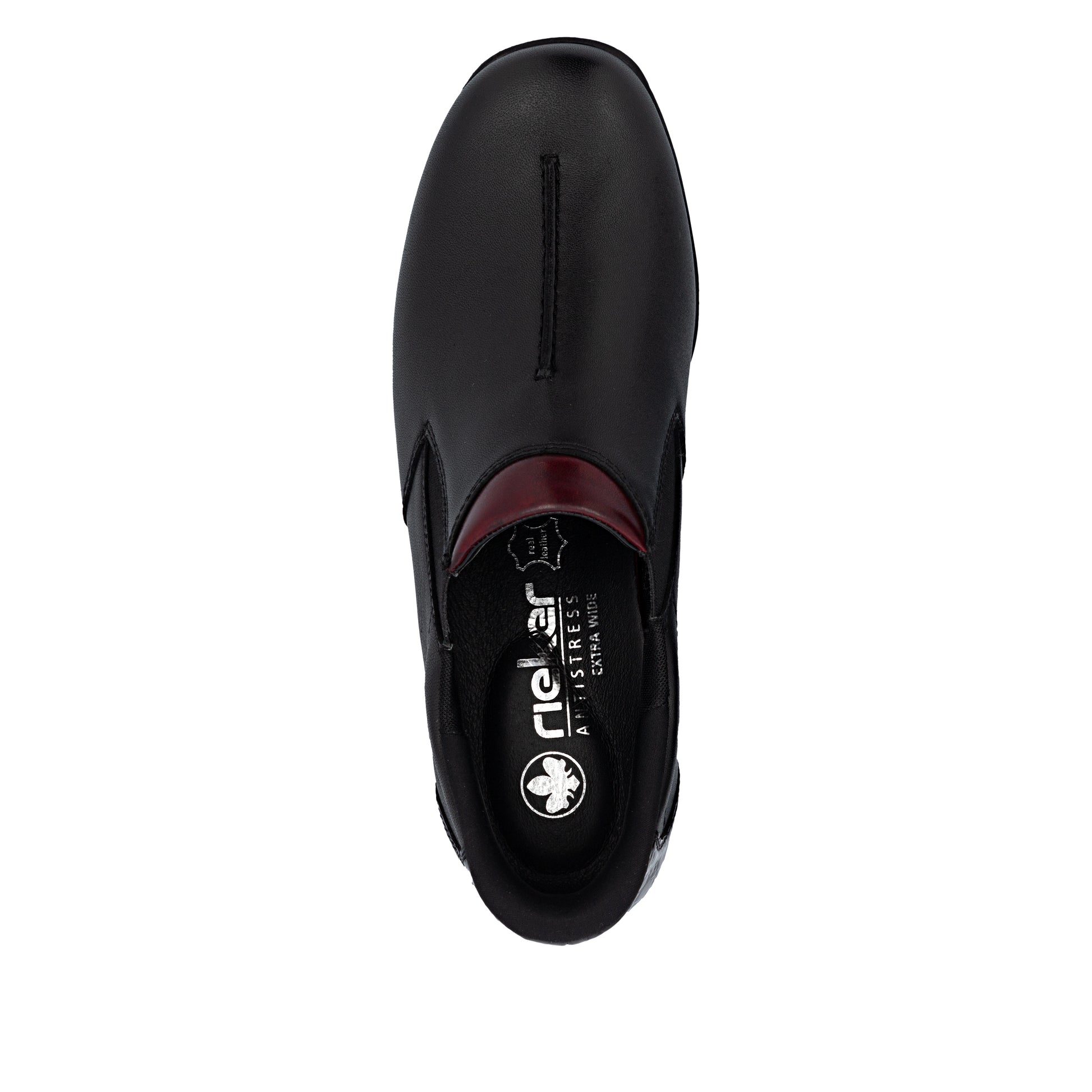 Black Elasticated Shoes for Women | Rieker 47253-00
