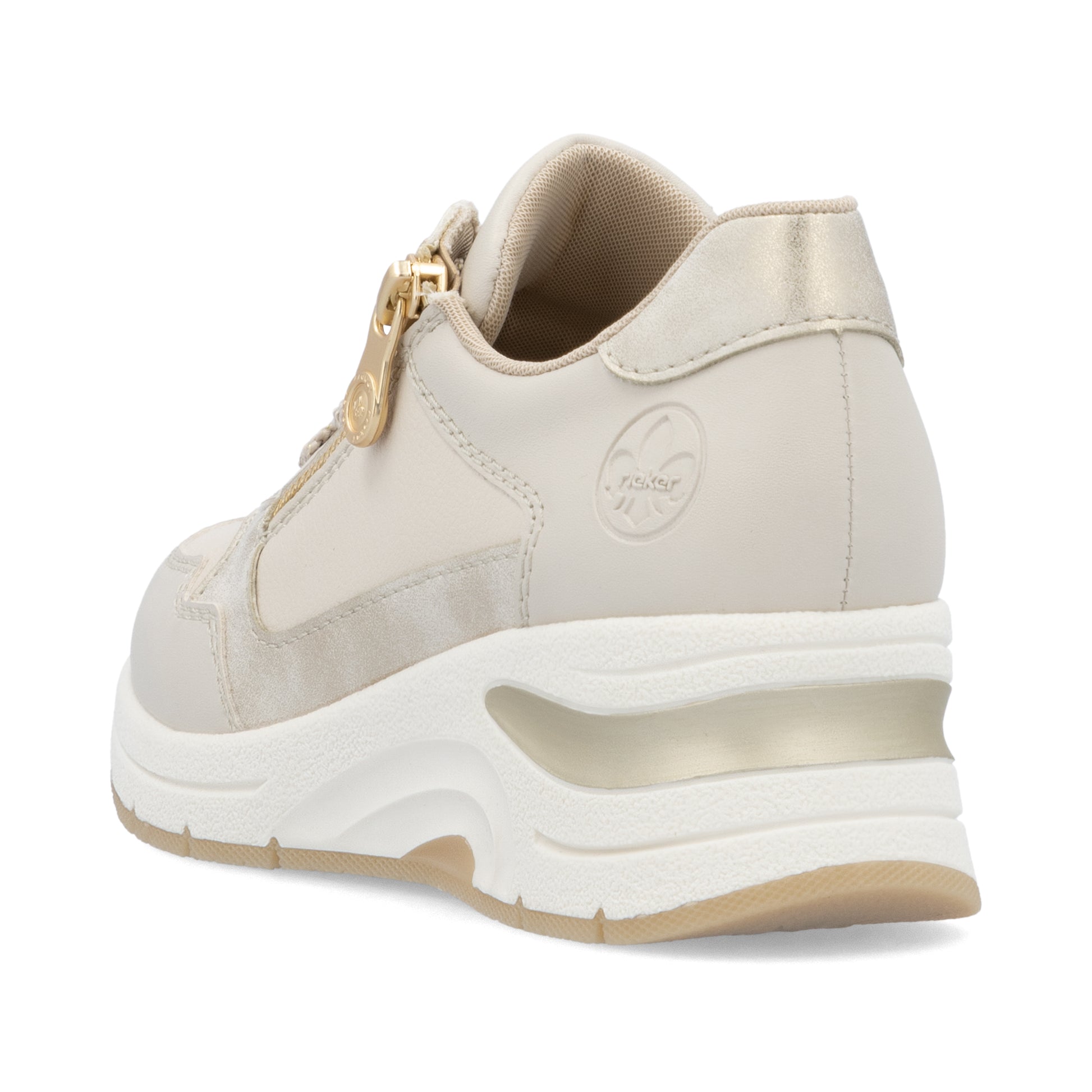 Beige Zip Shoes for Women | Rieker N9301-60