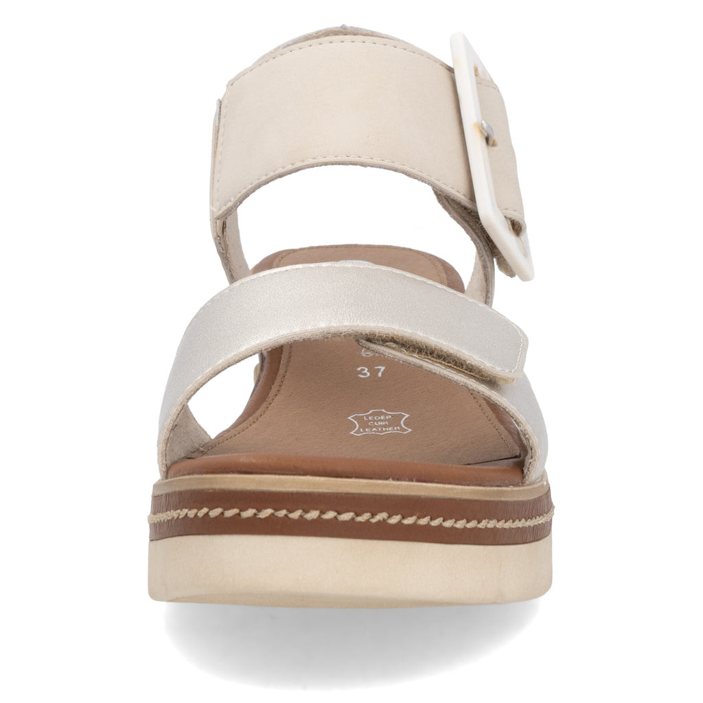 Beige Hook & Loop Sandals for Women | Remonte D2L53-60