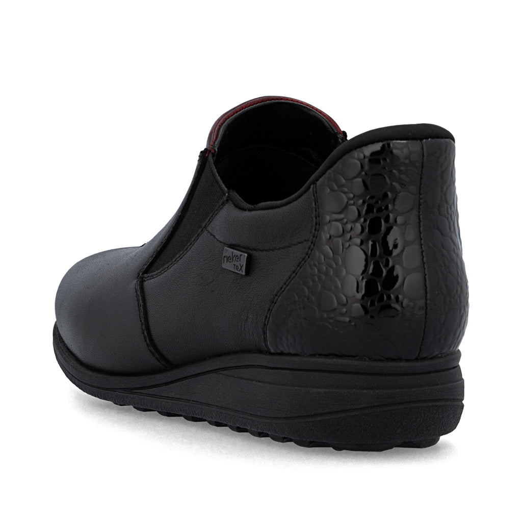 Black Elasticated Shoes for Women | Rieker 47253-00