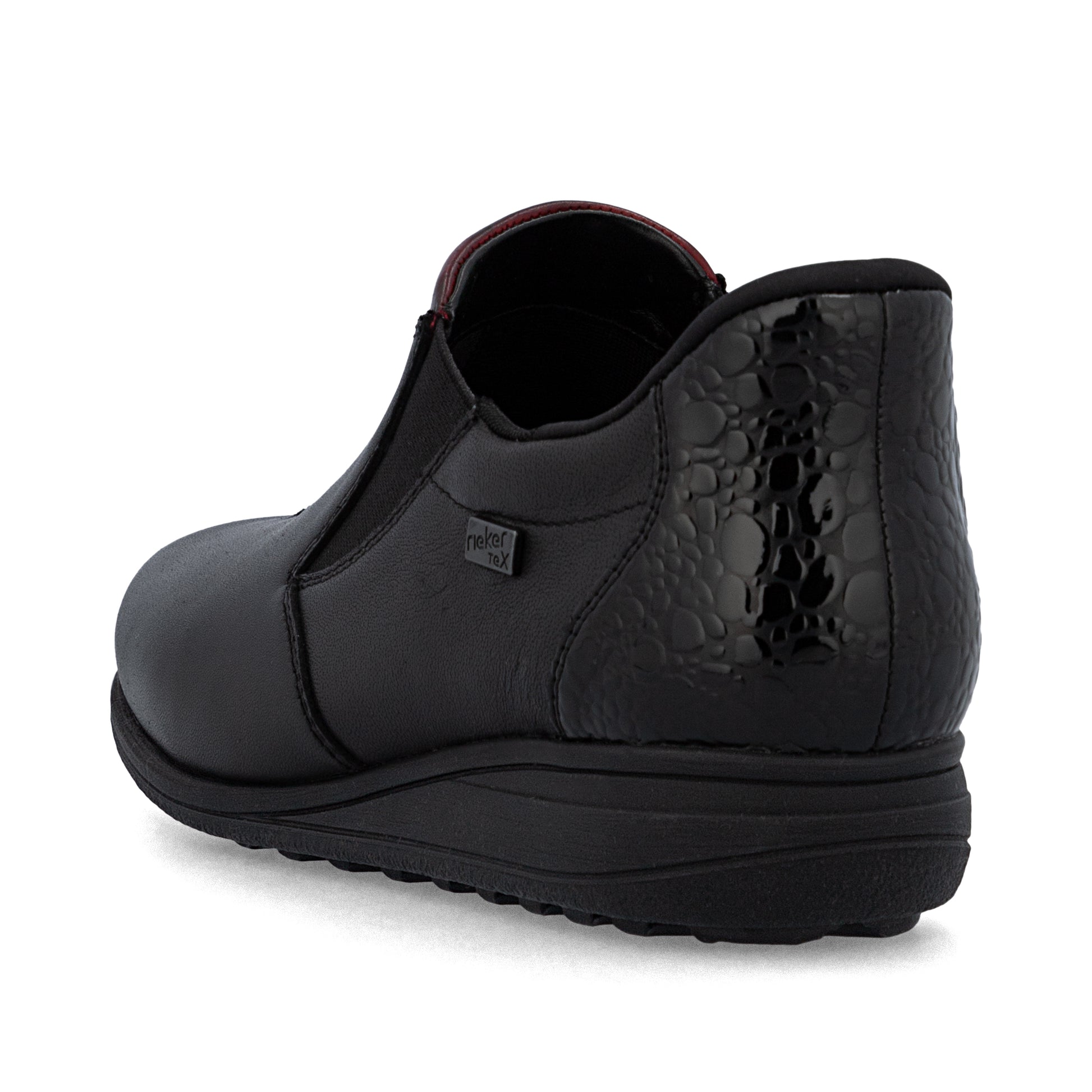 Black Elasticated Shoes for Women | Rieker 47253-00
