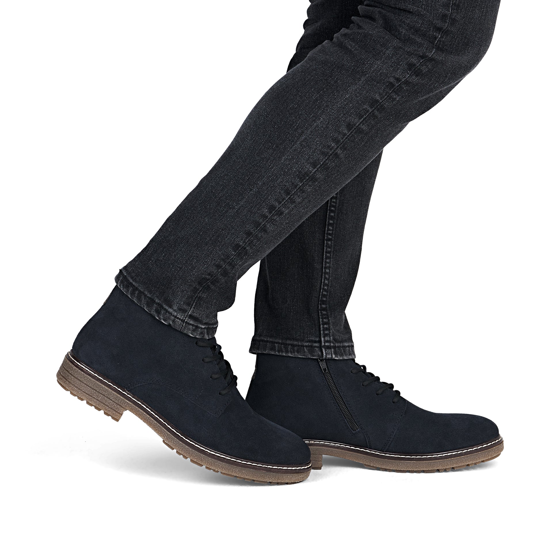 Blue Zip Boots for Men | Rieker 33106-14