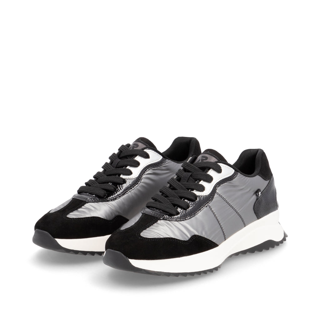 Grey Elasticated Shoes for Women | Rieker Sport W1306-42