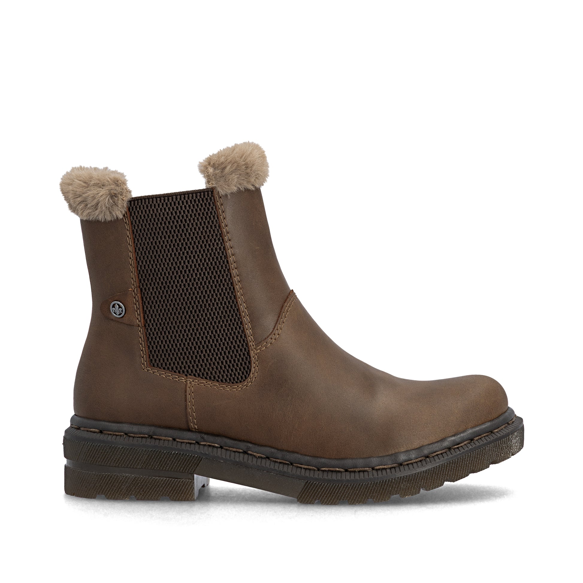 Brown Zip Boots for Women | Rieker 78250-22