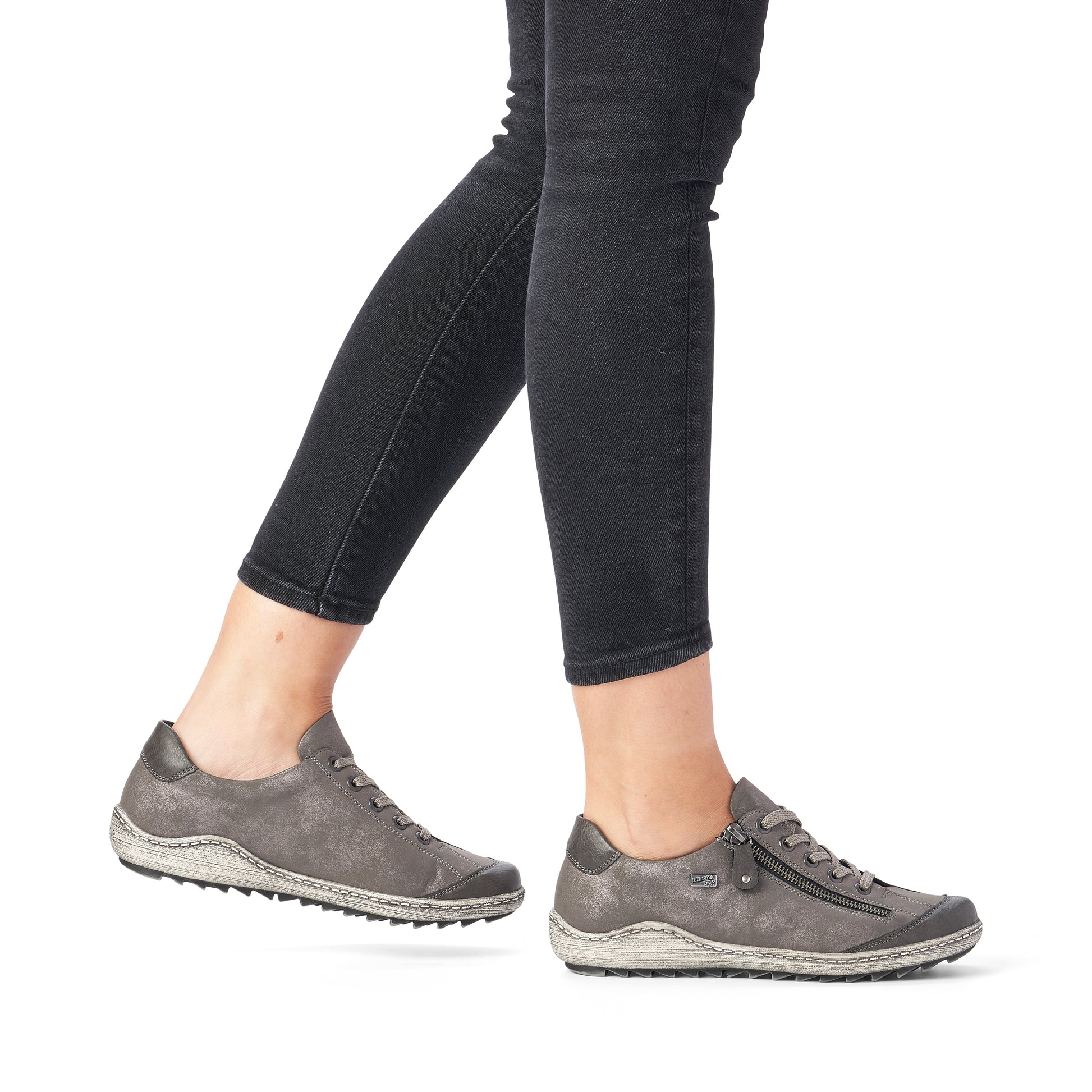 Grey Zip Shoes for Women | Remonte R1402-44