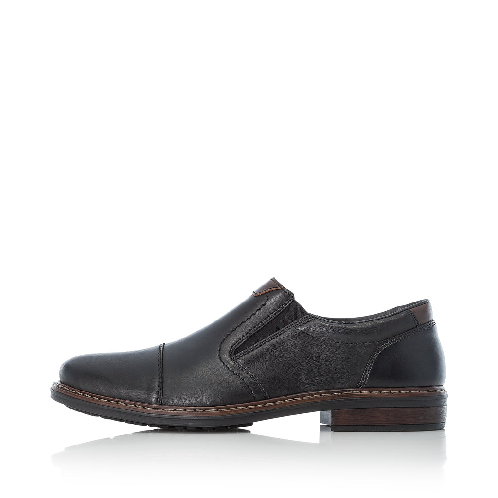 Black Elasticated Shoes for Men | Rieker 17659-00