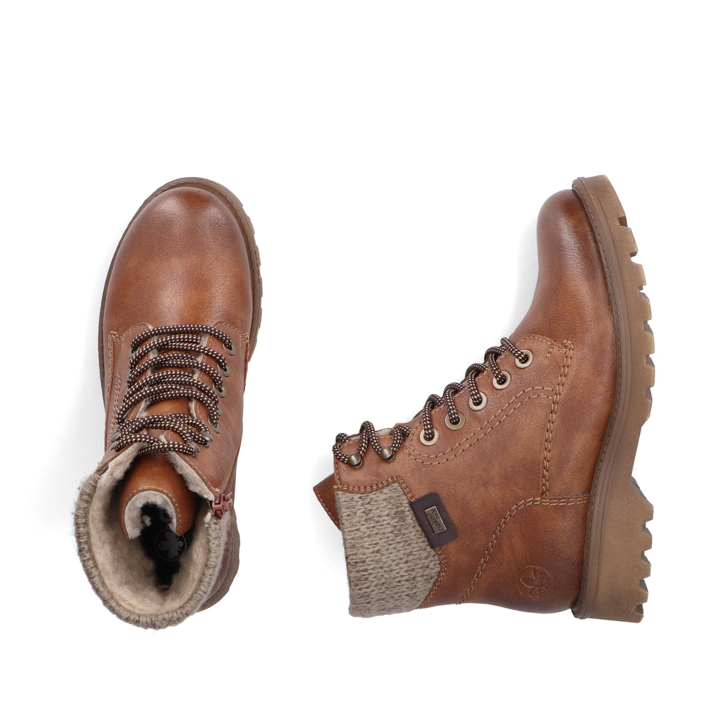 Brown Zip Boots for Women | Rieker 73220-24