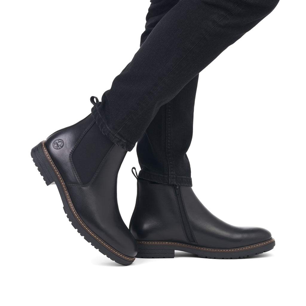 Black Zip Boots for Men | Rieker 33180-00