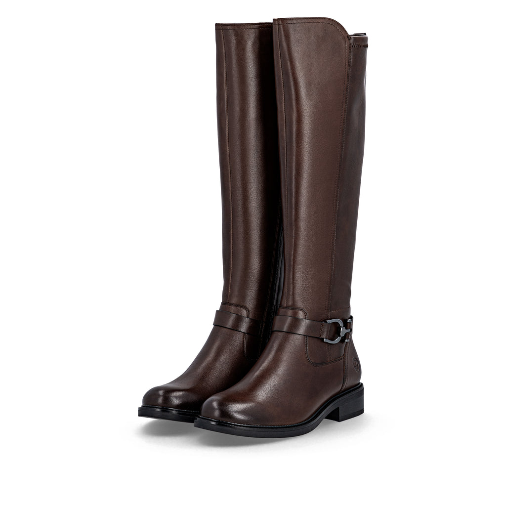 Brown Zip Boots for Women | Remonte D2W77-25