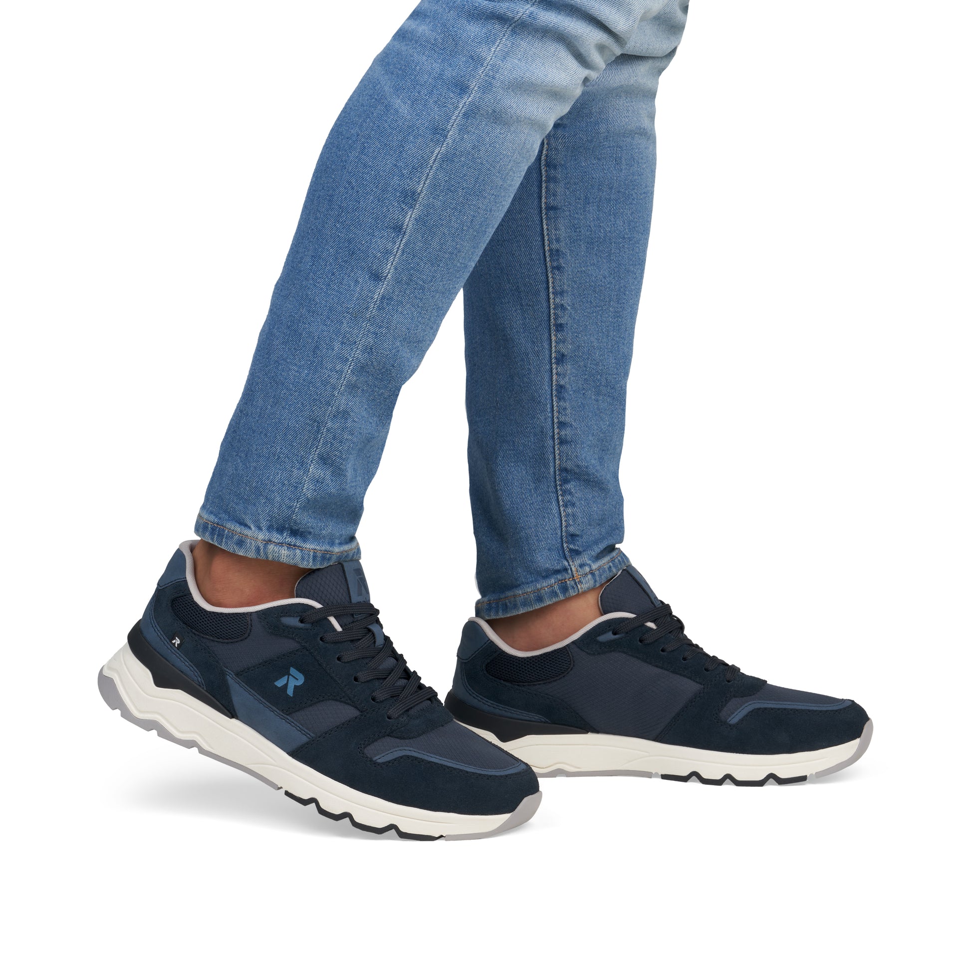 Blue Elasticated Shoes for Men | Rieker U0905-14