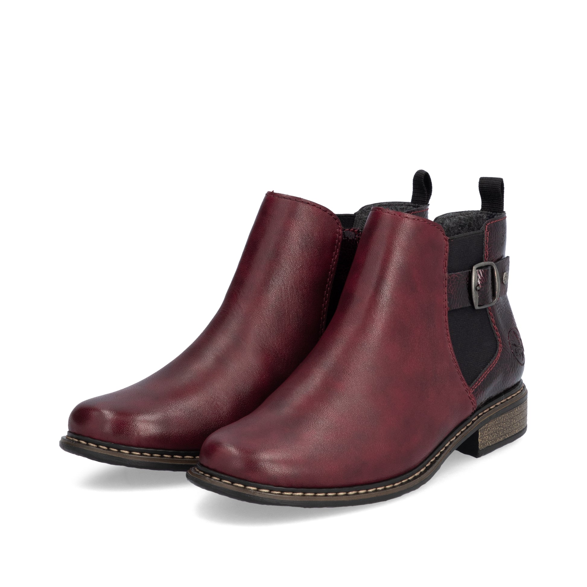 Red Zip Boots for Women | Rieker Z4965-35