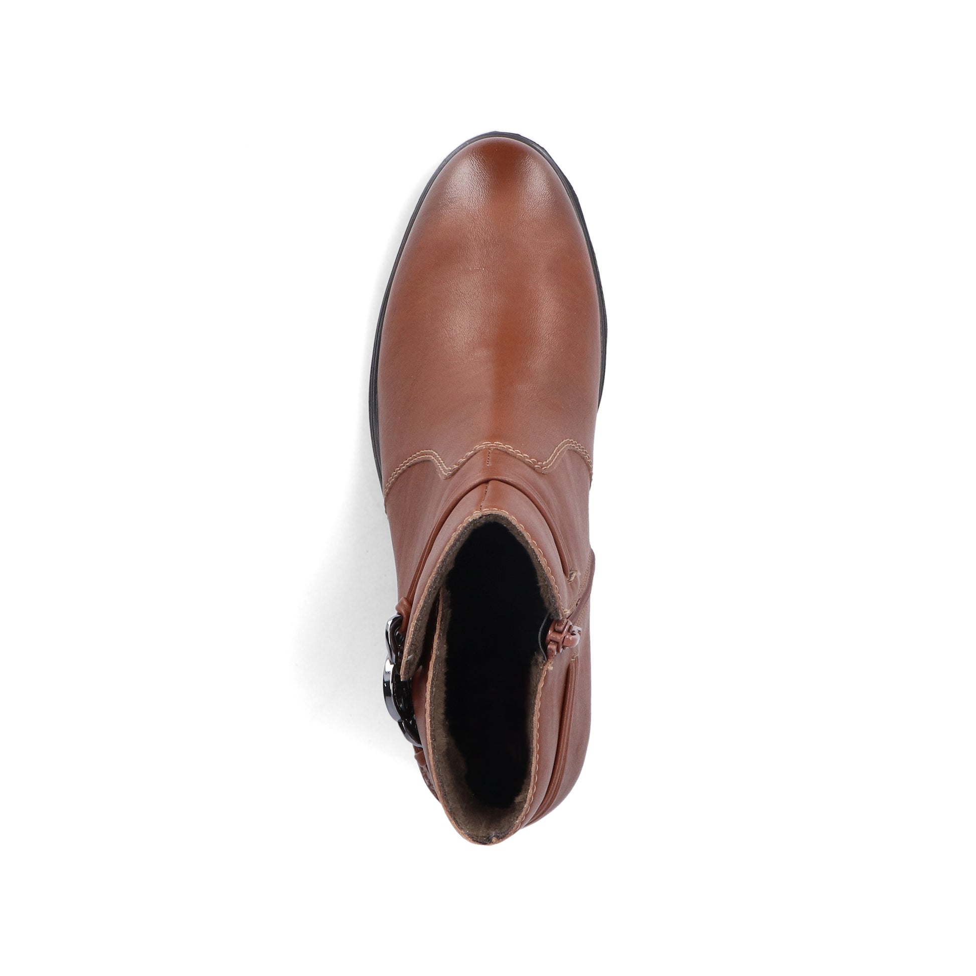 Brown Zip Boots for Women | Rieker 73970-22