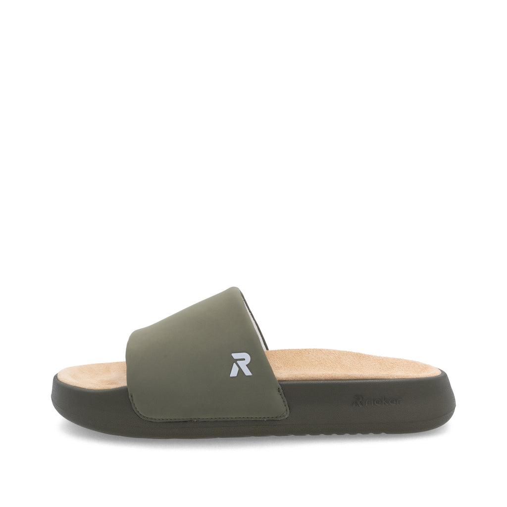 Green Slip-On Sandals for Men | Rieker U3250-54